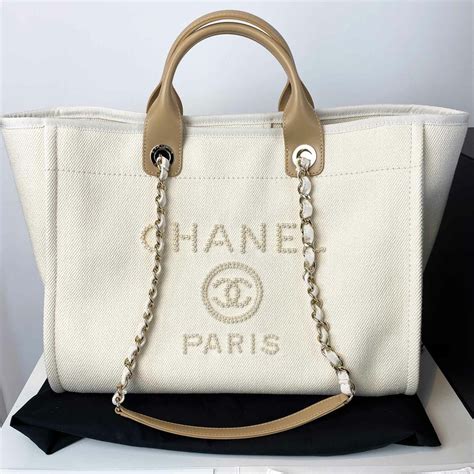 chanel pearl black bag|Chanel large tote bag price.